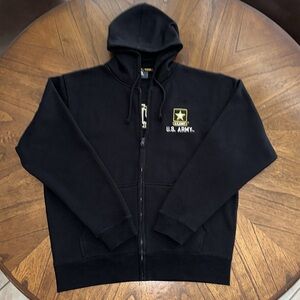 ARMY Full Zip Fleece Hoodie